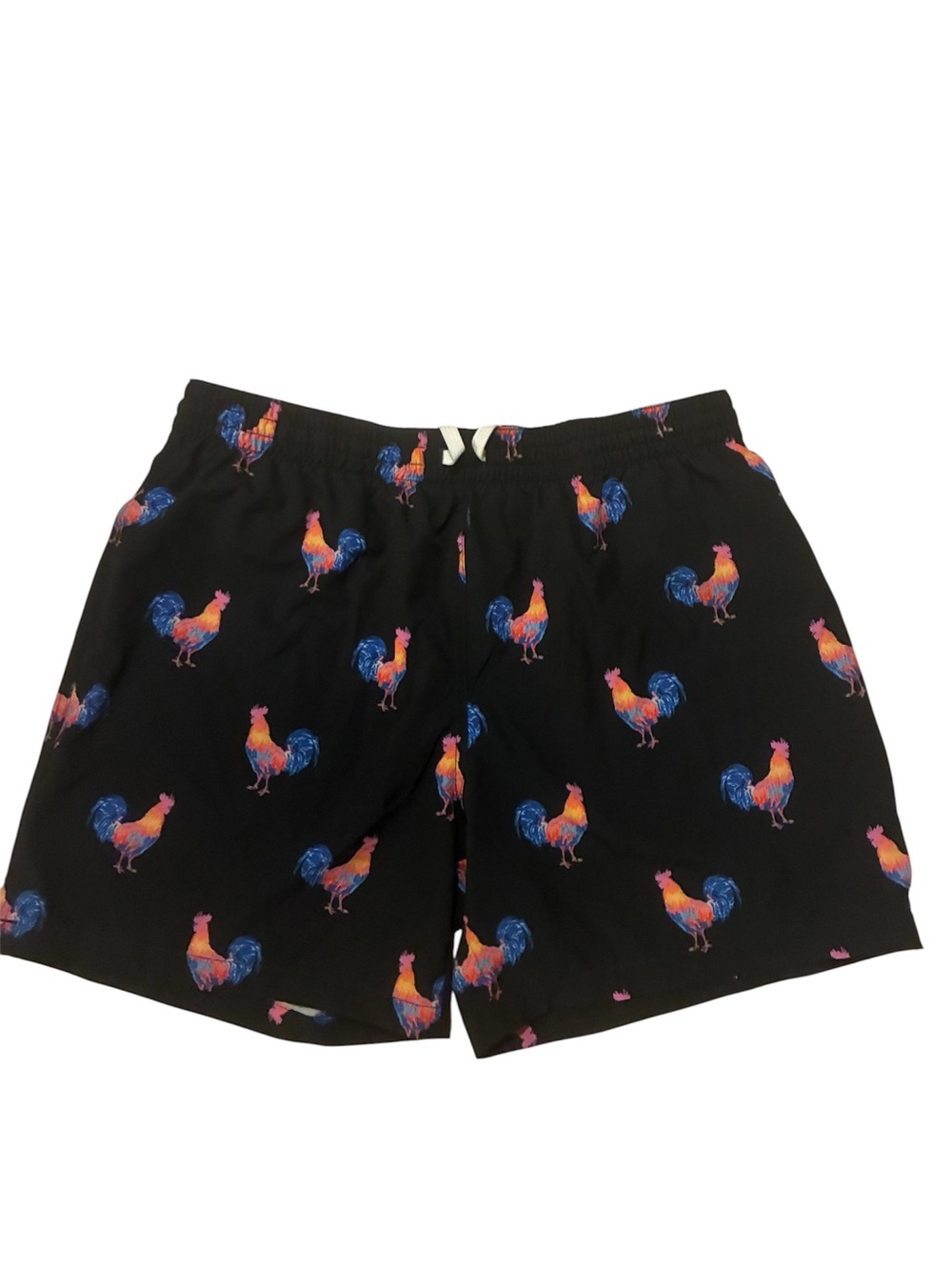 chubbies Black Rooster Print Swim Shorts